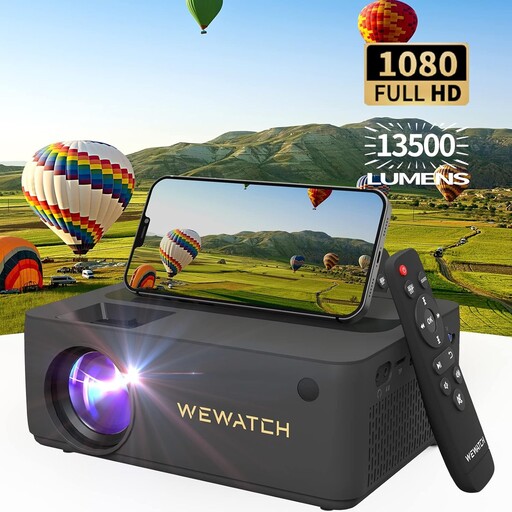 ویدیوپروژکتور WEWATCH V10 pro کیفیت 1080p و 13500لومن 