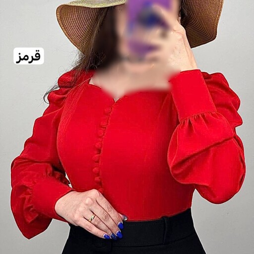 شومیز زنانه مجلسی یقه دلبری کرپ الیزه مصری گرم بالا سایز 40 تا 52 ارسال رایگان پستی، شومیز مجلسی زنانه، بلوز مجلسی زنانه