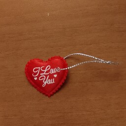 آویز قلب قرمز پارچه ای کوچک کادو گیفت هدیه ابعاد 4سانت آویز تزیینی تزئینی قلبی ولنتاین