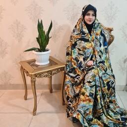 چادر  رنگی سه بعدی اندونزی حجاب صفری همراه با ضمانت شست شو و ارسال رایگان و هدیه ( قواره می باشد) 