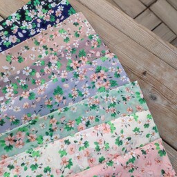 روسرس نخ ابریشم طرح گل ترند قواره 100 کوچیک اعلا با 8تا رنگ خیلی خیلی خوشگل
