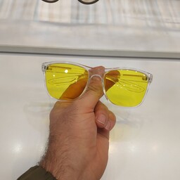 عینک آفتابی و دید در شب اسپرت مارک پرادا عدسی یووی 400 (رنگ زرد)