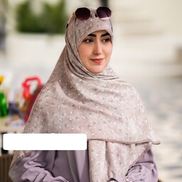 روسری کرپ نخ با ایستایی عالی قواره 140 عیدانه