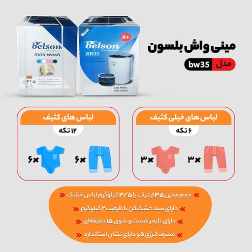 مینی واش بلسون مدل BW-35