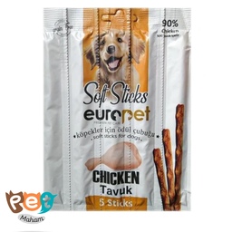 تشویقی مدادی سگ با طعم مرغ یورو پت بسته 5 عددی