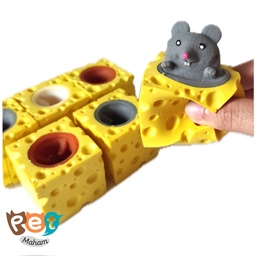 اسباب بازی سگ و گربه مدل موش فشاری 
