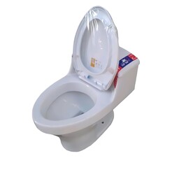 توالت فرنگی چینی سفید براق ONIX  دو زمانه