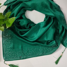 روسری کوپرا سبز نگینی دلبرونه فاطیما