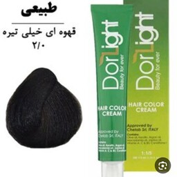 رنگ موی قهوه ای خیلی تیره 2.0 دورلایت 100 میل 