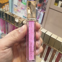 رژ لب مایع شاین دیاموند گلدن رز (شماره 01 ) Golden Rose Multicolour Diamonds lip gloss 