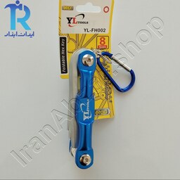 آچار آلن تاشو (چاقویی) 8 عددی YL Tools