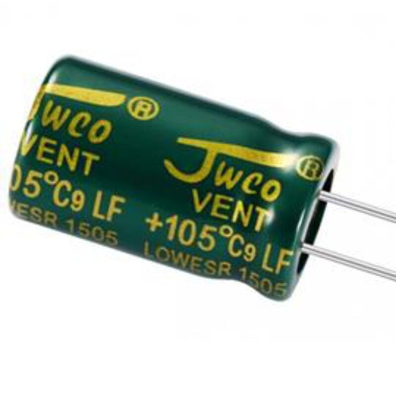 خازن الکترولیت  1000 میکرو فاراد 16 ولت  برند جی دبلیوکو (Jwco) بسته 40 عددی