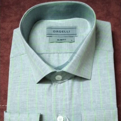 پیراهن مردانه در دو سایز لارج وایکس لارج مدل کلاسیک در 5 رنگ مختلف خوش اطو بدون ابرفت پارچه تترون  کد 191 