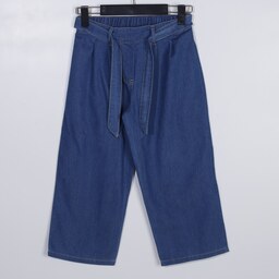 شلوار جین بچه گانه دخترانه تابستانه رنگ آبی سایز 146 مناسب برای 10 الی 11 سال کد 32466201