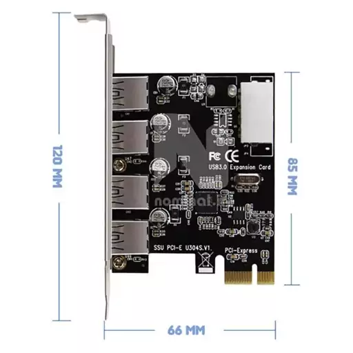 کارت 4 پورت PCI Express USB3.0