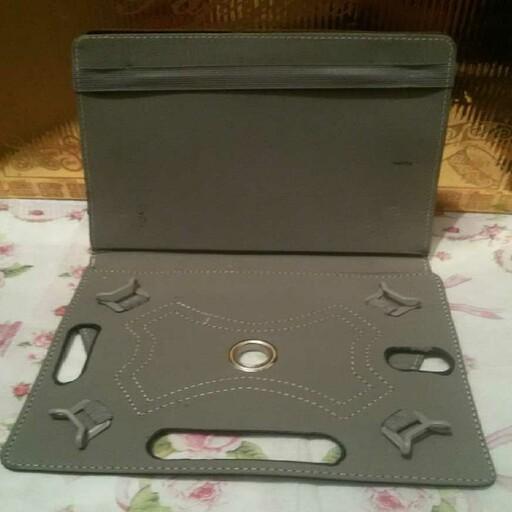 کیف تبلت با صفحه چرخشی و گیره های نگه دارنده تبلت و صفحه کلید 