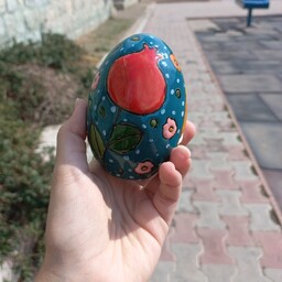 تخم اردک سفالی میناکاری شده مدل 4