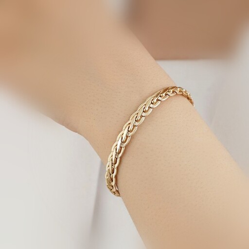 دستبند کارتیر زنانه طرح طلای ژوپینگ با ثبات رنگ بالا