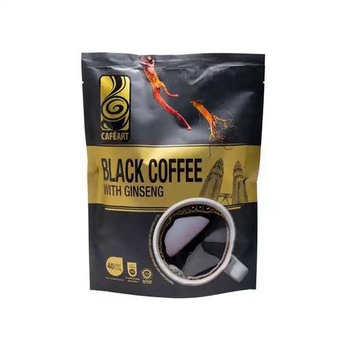 قهوه فوری بلک کافه black coffee مالزی برند کافه آرت بسته 40 عددی