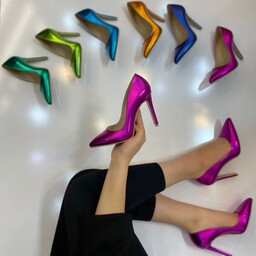 کفش مجلسی پاشنه 10 سانت استلتو زنانه دخترانه عیدانه با رنگبندی جذاب