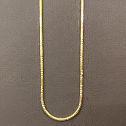 زنجیر نقره زنانه عیار925 ایتالیایی تراش دار روکش طلا 