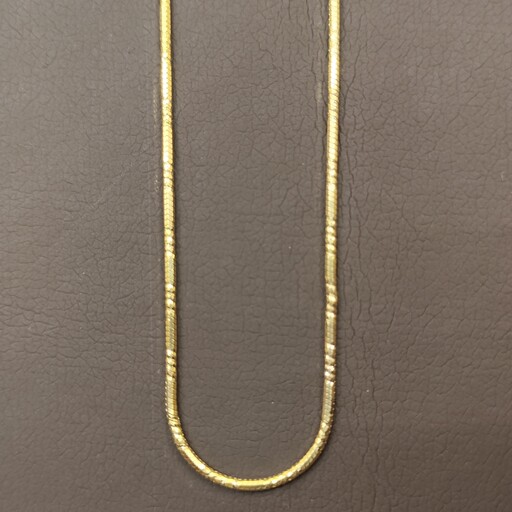 زنجیر زنانه نقره عیار925 ایتالیایی تراش دار روکش طلا 