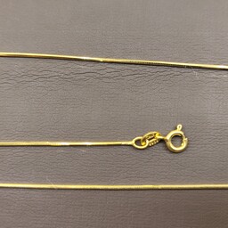 زنجیر زنانه نقره عیار925 ایتالیایی روکش طلا