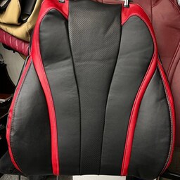 روکش صندلی آریزو 6 پرو جنس محصول تمام چرم رنگ محصول مشکی نوار قرمز 