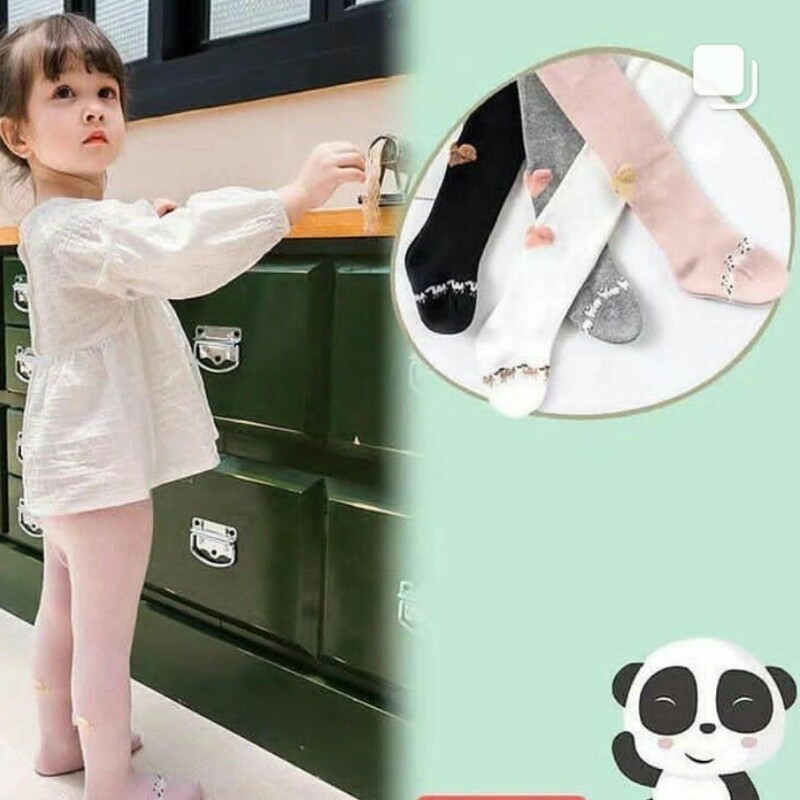 جوراب شلواری دخترانه وارداتی  کیفیت درجه یک فقط رنگ طوسی مونده