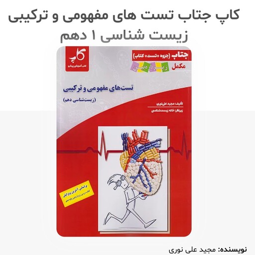 کتاب زیست شناسی دهم جتاب تست های مفهومی و ترکیبی زیر ذره بین انتشارات کاپ مولف مجید علی نوری چاپ 1402