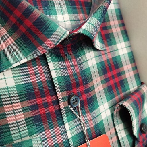 پیراهن چهارخانه مردانه جعبه ای تترون نخ پنبه در شش رنگ 2XL، XL، L، M
