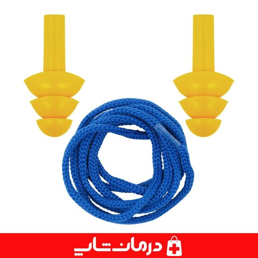 گوش گیر آسان محافظ گوش asan گوش گیر سه پله لاستیکی ear plug  محافظ تو گوشی ضد نفوذ آب درمان شاپ کالای پزشکی عمده  401344