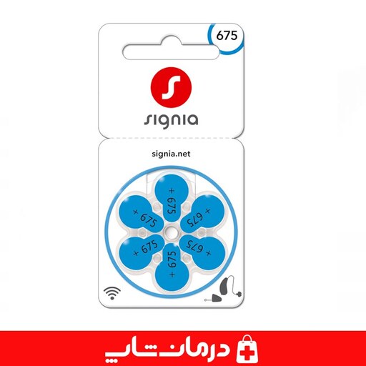 باتری سمعک زیمنس سیگنیا شماره 675 بسته 6 عددی باتری signia درمان شاپ فروشگاه اینترنتی اقلام مصرفی پزشکی درمانی طبی401616