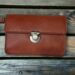  کیف  مدارک مردانه دست دوز با چرم طبیعی دو طبله  ،سایز25 در17   ،قابل سفارش در رنگ دلخواه 