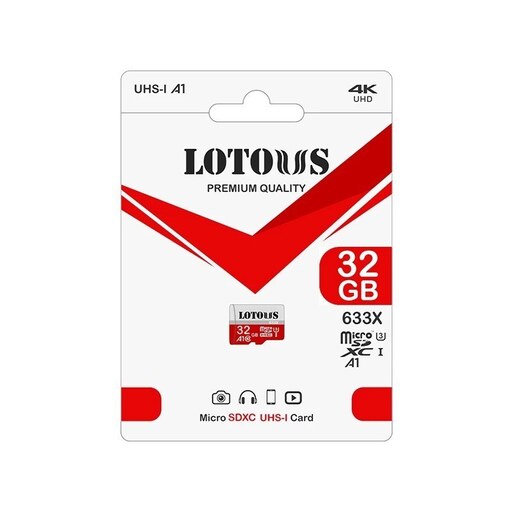 کارت حافظه MICRO SDHC لوتوس مدل A1   633X با ظرفیت 32 گیگابایت