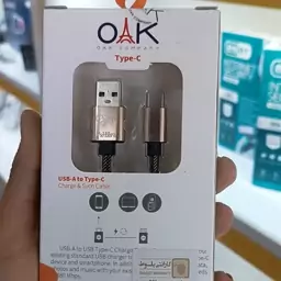 کابل شارژ تایپ سی OAK اصلی فست شارژ یکسال گارانتی ارسال رایگان کابل شارژ type c