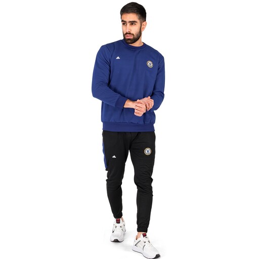 43707  ست بلوز و شلوار مردانه آستین بلند Adidas ساده یقه گرد