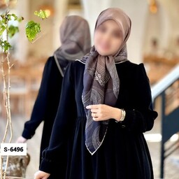 روسری نخی زنانه قواره ی 110 در 110 دوردستدوز ایستایی عالی مناسب مجالس