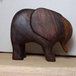 عروسک فیل چوبی دستساز