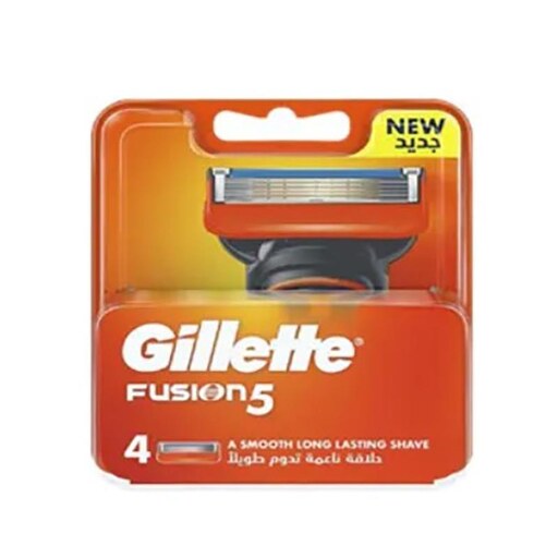 تیغ یدک مدل فیوژن 5 تیغ مردانه 4 عددی ژیلت اصل Gillette