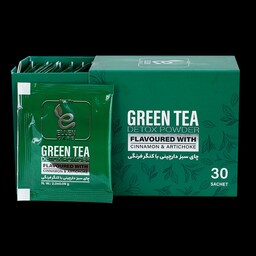 عصاره چای سبز فوری طعم دار(بسته 30 عددی)
