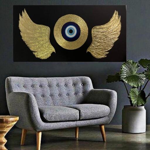 تابلو دکوراتیو ورق طلا بال فرشته