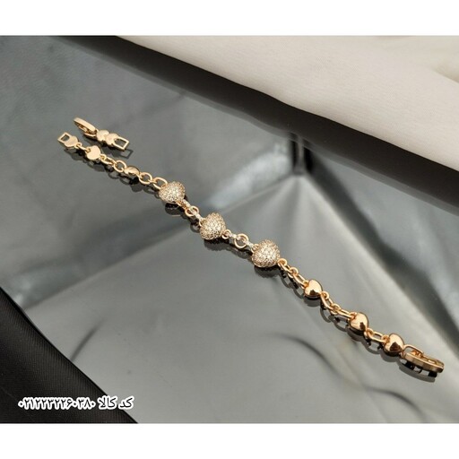 بدلیجات دستبند استیل زنانه رنگ طلایی ثابت برند ژوپبنک0212232260380