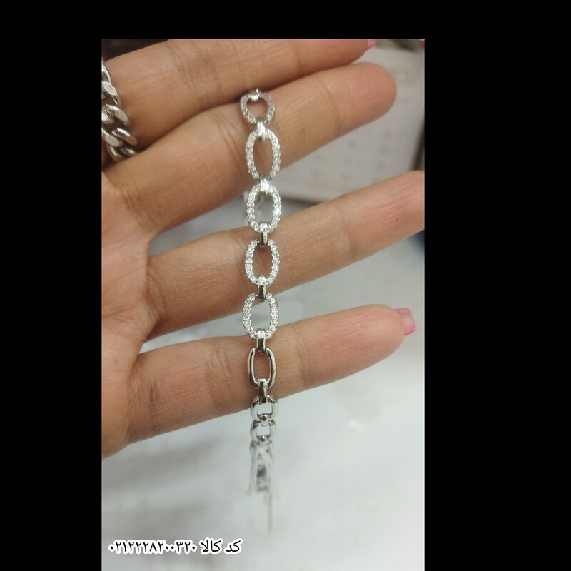 بدلیجات دستبند استیل زنانه رنگ نقره ای ثابت برند ژوپینگ کد کالا0212228200320
