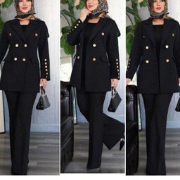کت شلوار طنین  سایز یک مناسب(38تا44)سایزدومناسب(44تا48) کت شلواره زنانه ی مجلسی -خوشگل -شیک 