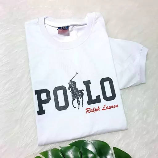 تیشرت مردانه طرح POLO رنگ سفید آستین کوتاه جنس نخ پنبه ارسال رایگان 