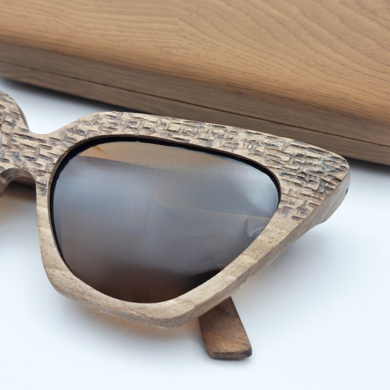 عینک چوبی دست ساز پلاریزه مدل 5118