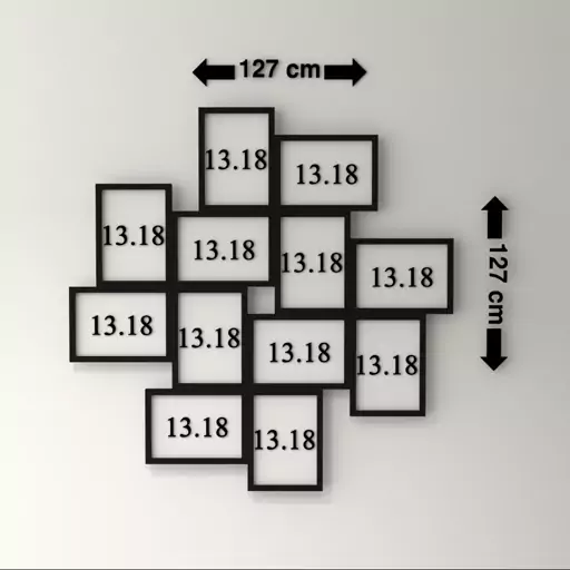 قاب عکس دکوراتیو مجموعه  12 عددی  مناسب برای عکس های شخصی ( در ابعا 13 در 18 )