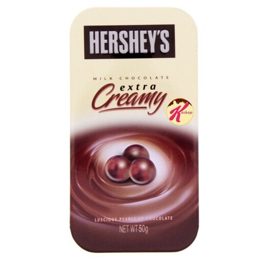 شکلات توپی شیری هرشیز مدل extra creamy (50 گرم) hersheys

