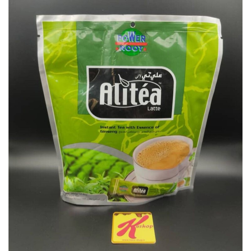 چای فوری علی تی مدل سبز لاته با جنسینگ 18 عددی (360 گرم) Alitea

